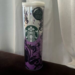 Starbucks glow in the dark skinny tumbler spider web cup color changing 16 oz